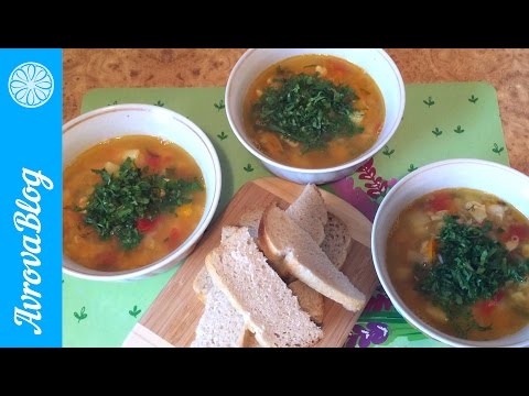 Видео рецепт Суп из чечевицы с курицей и овощами