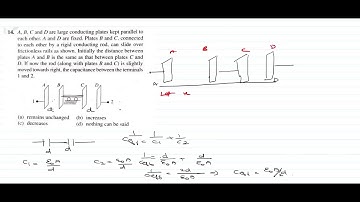 A, B, C.D are large conducting plates kept parallel to  each other. A and D are fixed.