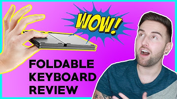 Jelly Comb Foldable Bluetooth Keyboard with Touchpad REVIEW!  |  thatsNathan