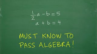 Every Algebra Student MUST Know This to PASS!