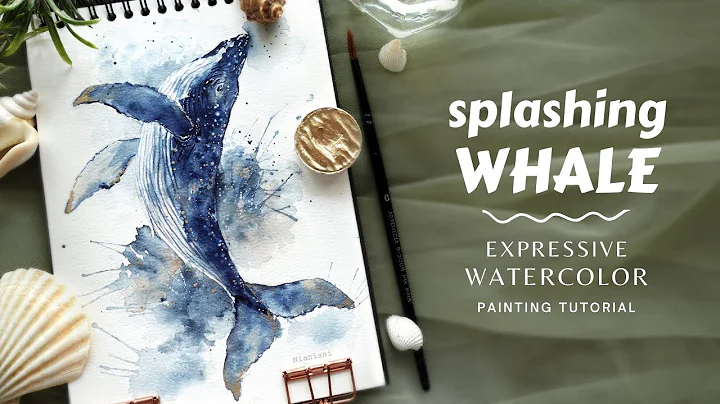 Expressive and Fun Watercolor Techniques: Splashing Whale