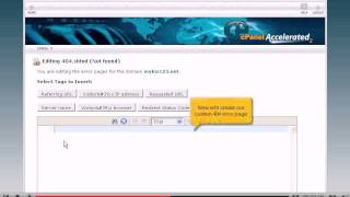 How to create custom error pages in cPanel