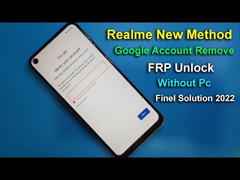 Realme New Method FRP Unlock 2022 | Bypass Google Account Any REALME Devices Android 11R