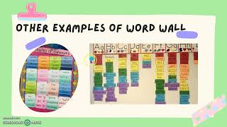 Word Wall Strategy for ESL Students
