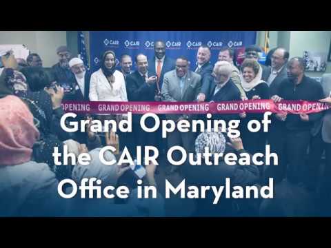 Video: Grand Opening of the CAIR Outreach Office in Maryland - YouTube