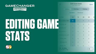 Edit Game Stats | GameChanger University screenshot 5