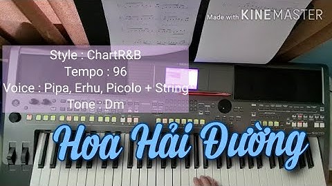 Hoa Hải Đường | Hướng dẫn đàn organ