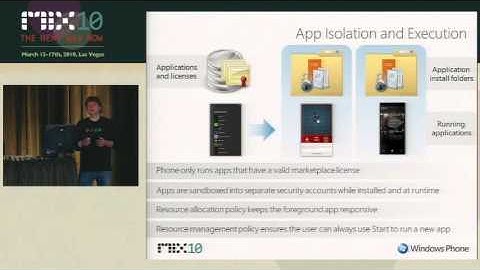 MIX10 Windows Phone Application Platform Architecture