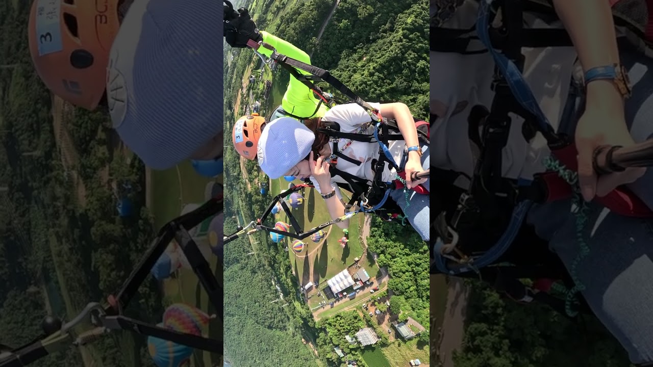 台東拖曳傘熱氣球嘉年華2025/08/08 06:51天氣超好 風向也好