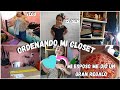 ORGANIZANDO MI CLOSET/MI ESPOSO ME DIÓ UN REGAlO😍👨‍👩‍👧 (vlog)