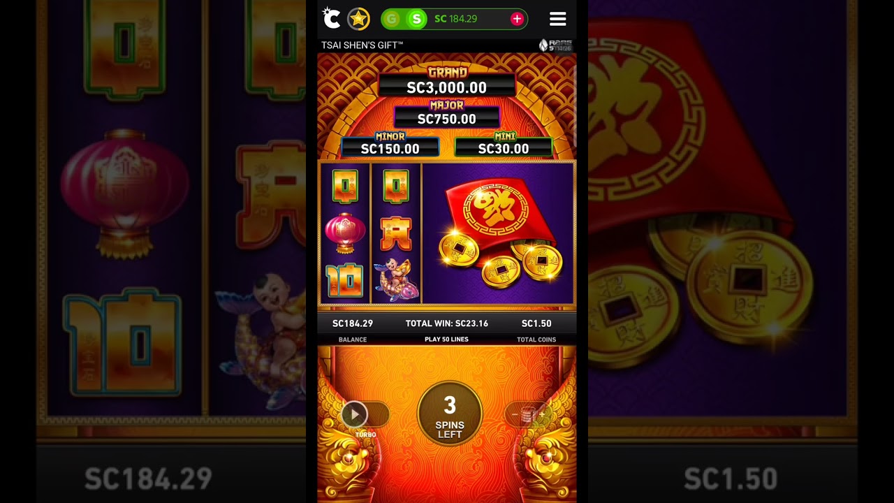 Free Spins on TSAI SHENS GIFT 🔴 Chumba Casino