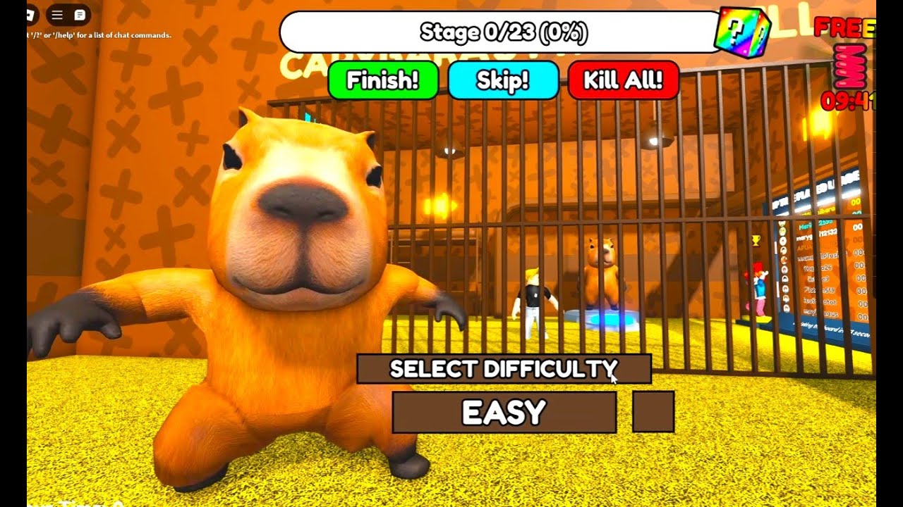 Hraju Roblox. CAPYBARA'S PRISON RUN. OBBY. Cela hra! - YouTube