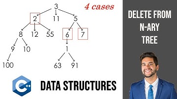 Data Structures: Delete a node from N-ary tree | C++ Tutorial