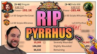 Pyrrhus Test Results [overhyped - relic not META] Rise of Kingdoms Guide