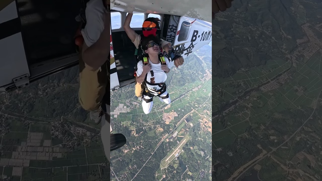 “Fearless Man Skydives From 15,000 Feet — You Won’t Believe His Reaction! 🪂😱”