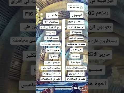 تعرف على عشيرة الجبور وعشيرة شمر