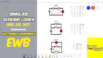 Tutorial EWB - Simulasi Gerbang Logika AND, OR, dan NOT Menggunakan Electronics Workbench