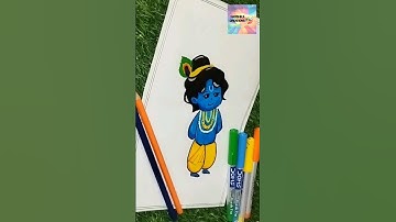 little krishna drawing🖌️ krishna drawing☺️☺️ #drawing #krishna #littlekrishna