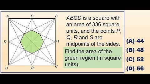 521 Math #134: Octagon formed in a Square, what is the area?