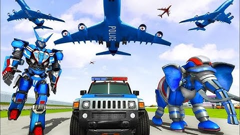 Amazing Police Elephant Robot Part-2 | Rescue City Police Transport Android GamePlay | By Game Crazy