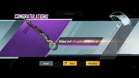 PUBG Mobile | Gilded Jade Dragon - DP28 Crate Opening | Just 60 UC | Luckiest Crate Opening EVER