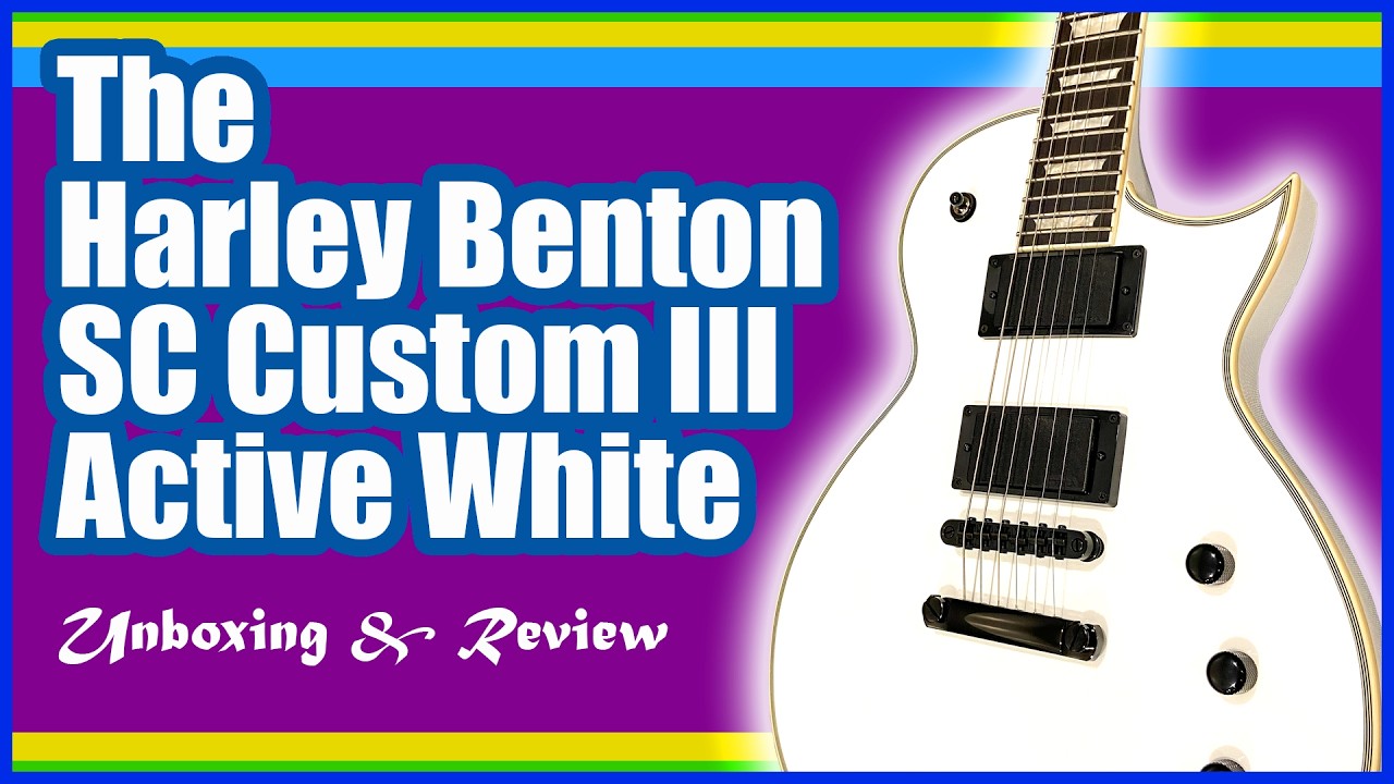 Ver Harley Benton SC Custom III Active: An unboxing and review of the white rock guitar en YouTube Ver Harley Benton SC Custom III Active: An unboxing and review of the white rock guitar en YouTube