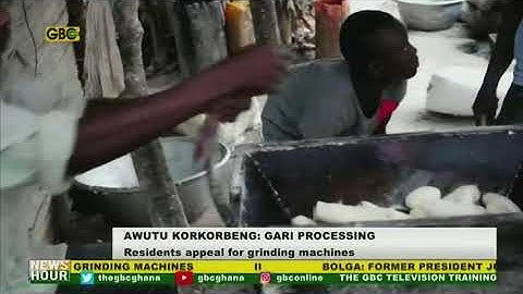 Residents at Awutu Korkorbeng appeal for more cassava grinding machines