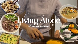 Living Alone in the Philippines: What I eat in a week, Mango sticky rice, dumplings, ramen and more