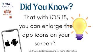 How to Set up Enlarged App Icons (Did You Know? ) screenshot 4