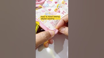 How to hand sewing wallet binding #handmade #diy #handsewing #walletmaking