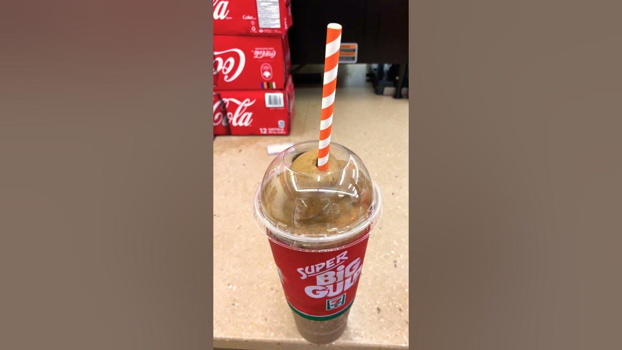 SUPER BIG GULP 7-ELEVEN SLURPEE AND FREE DONUT 7-ELEVEN #shorts