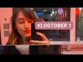 vlogtober 2021! day 1 - soho food + evening skincare