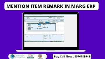 How to mention Item Remark in Marg ERP Software [Hindi] Buy Marg 8076783949