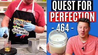 How to Make the PERFECT 464 CANDLE (Part 1) | 464 Soy Wax | Pour Temp, Vybar, Frosting, Jar Adhesion
