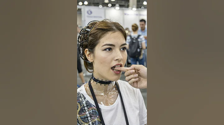 Guy Tries Out the Newest Girlfriend Robot at the Expo