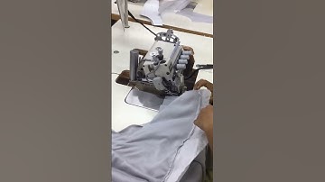 Side & shoulder join by o/L m/c #shorts #jacket #garments #textile #apparel #denim #machine