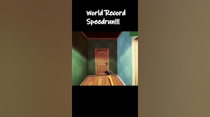 Hello Neighbor Speedrun WORLD RECORD😳 #shorts