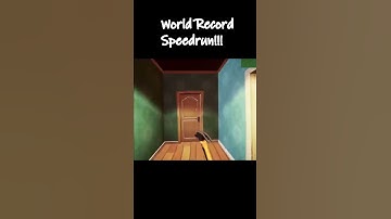 Hello Neighbor Speedrun WORLD RECORD😳 #shorts