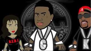 KDIGGA ft. GUCCI MANE. STREET NIGGA SHIT official cartoon