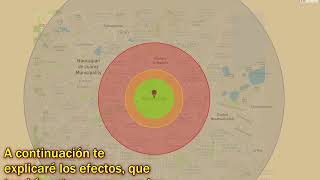 Este mapa explica qué pasaría si una bomba nuclear se detonara en la Ciudad de México
