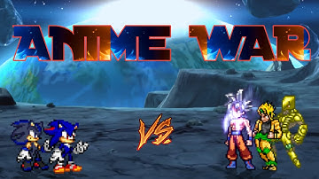 Shadic OP & Sonow OP VS Goku Perfect MUI & Dio K1 V2 in Jump Force Mugen