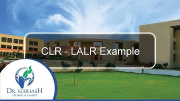 CLR   LALR Example
