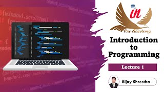 Lecture 1 (Introduction to Programming)