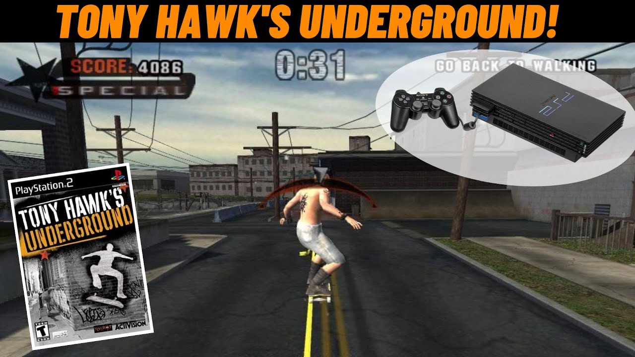 Playing Tony Hawk's Underground on the PS2! - YouTube