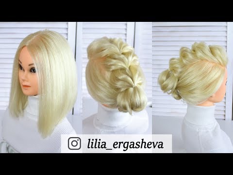 Simple hairstyle to school with a weave each day