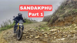 SANDAKPHU Part 1 - Most DANGEROUS RIDE of my LIFE