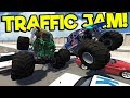 MONSTER TRUCKS CRASH INTO TRAFFIC JAM! - BeamNG Gameplay & Crashes - Car Crash Game