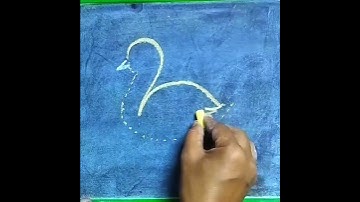 Duck 🦆🦆 drawing easy // how to draw duck 🦆 // duck drawing for kids // #shorts