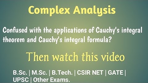Complex Analysis||Complex Integration #5||Examples of Cauchy