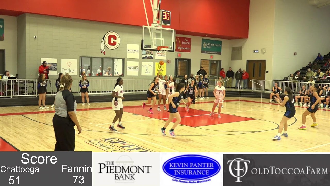 Fannin Vs. Chattooga High School Basketball 2024 YouTube
